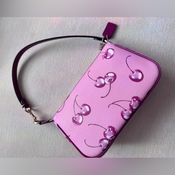 Coach Nolita 19 Cherry Print Shoulder Bag Sold Out Rare - Picture 2 of 3